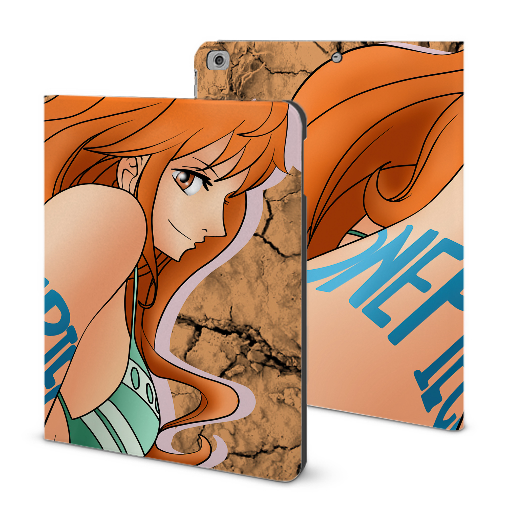 （画像用） ワンピース ONE PIECE IPad ケース ブック型 PUレザー TPU 耐衝撃 軽量 薄型 ペン収納なし 全面保護 IPad 各モデル対応